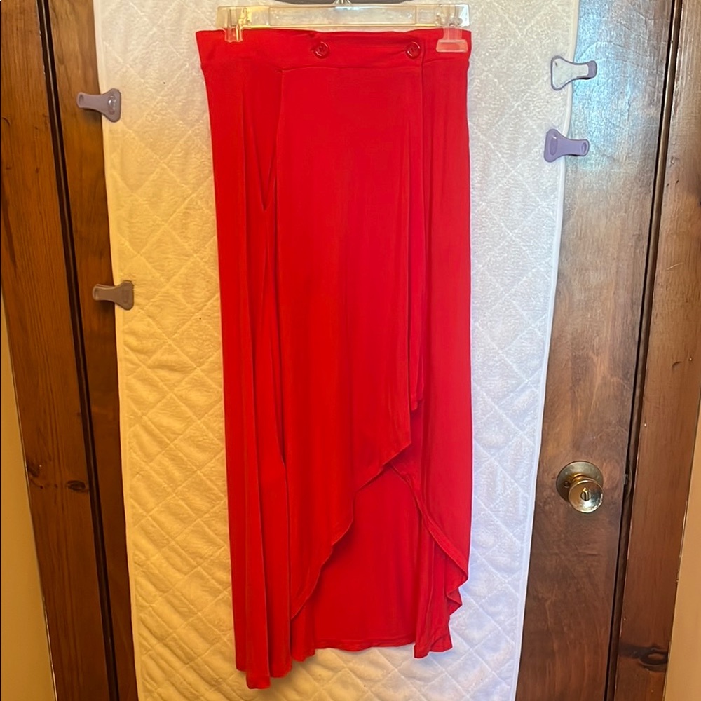 BCBGeneration Red Maxi Skirt